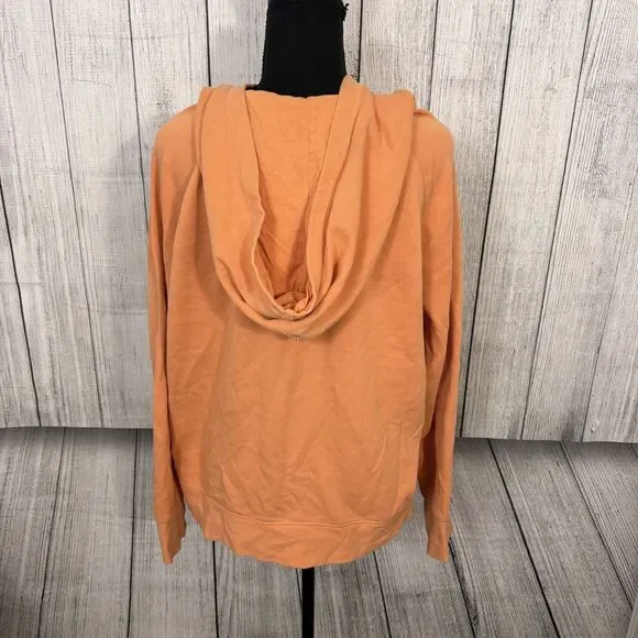 Harley-Davidson Motorcycles Women's XL Orange Long Sleeve Pullover Hoodie - Picture 3 of 8